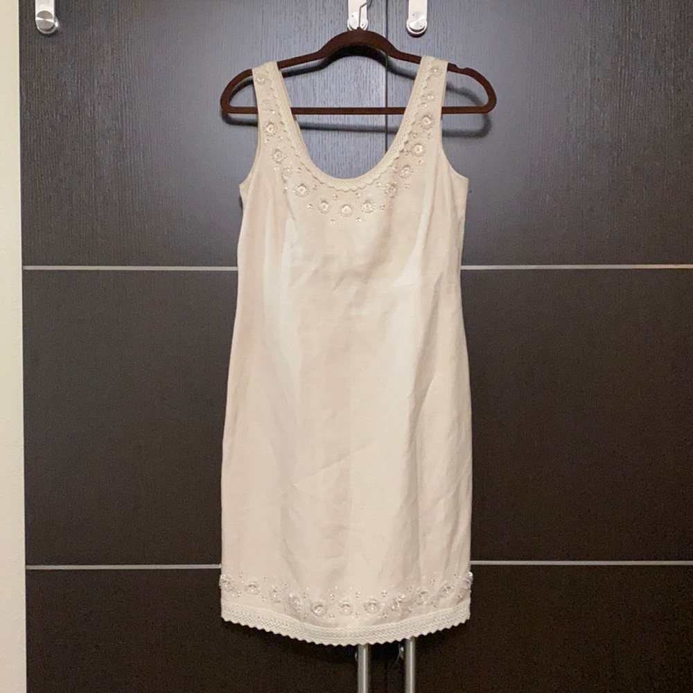 Anne Klein Linen Shift Dress